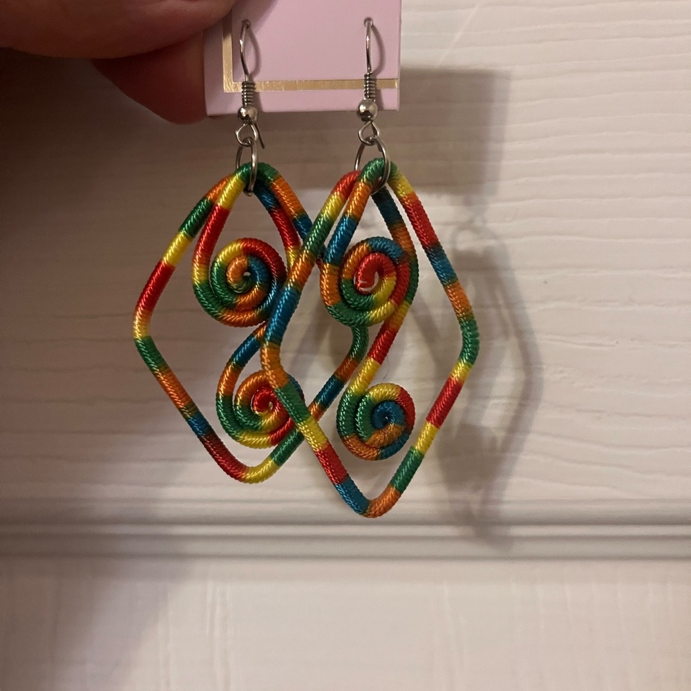 Colorful Spiral Earrings